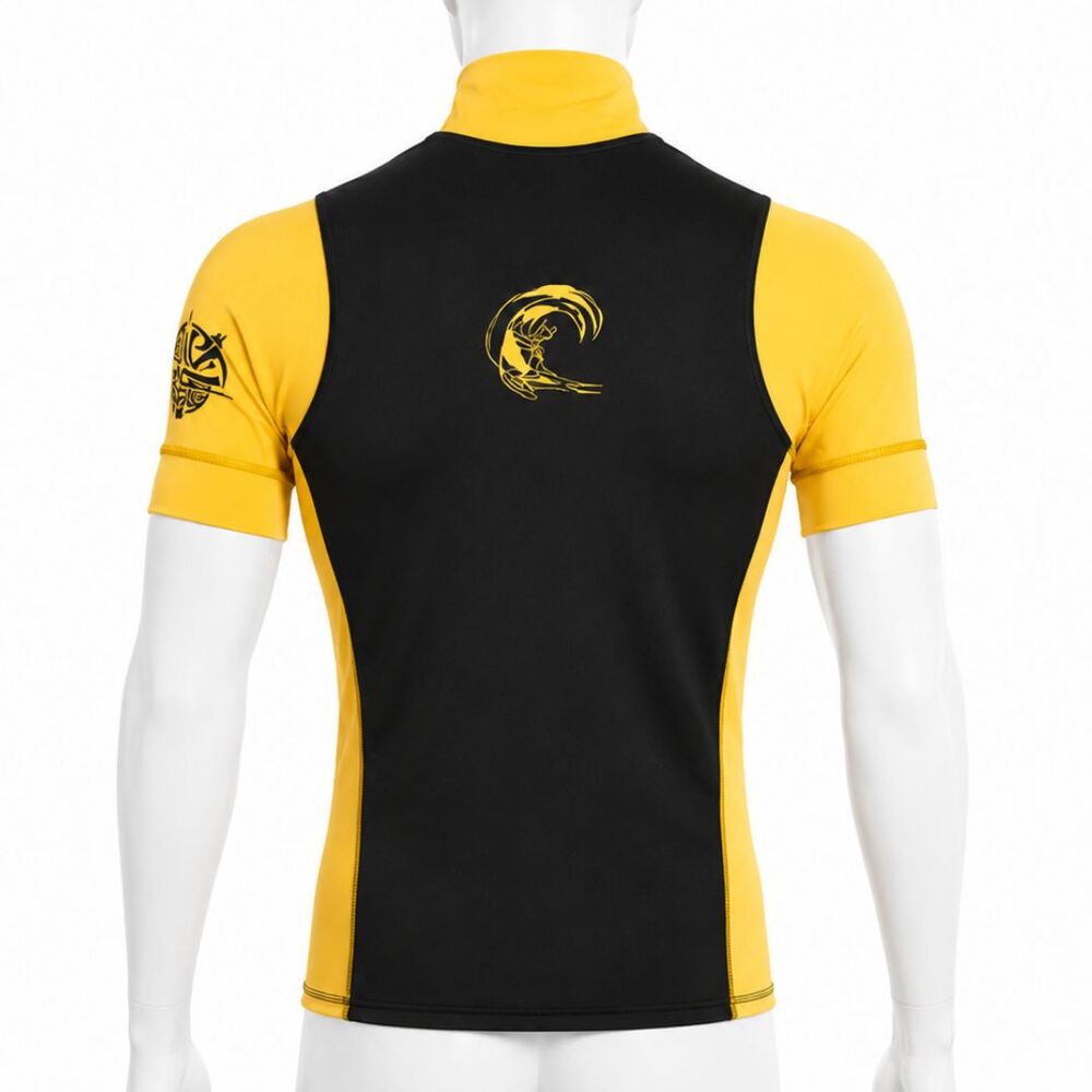 O'Neill Reactor II 2mm Springsuit Mens M Back Zip Wetsuit + Rash Guard Yellow - Picture 12 of 16